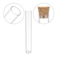 thumbnail image 3 of Unique Bargains 12x60mm Plastic Round Base Test Tubes with Cork Stoppers 50 Pack, 3 of 5