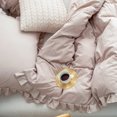 thumbnail image 4 of Move Over Taupe Ruffle Pillow Shams King Ruffled Pattern Khaki Boho Pillowcases 100% Washed Microfiber, 4 of 7