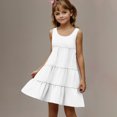 thumbnail image 4 of RXIRUCGD 2025 Vêtements d'Été pour Enfants Robe Décontractée Mignonne à Manches Courtes et Col Rond pour Enfants et Filles, 4 of 6