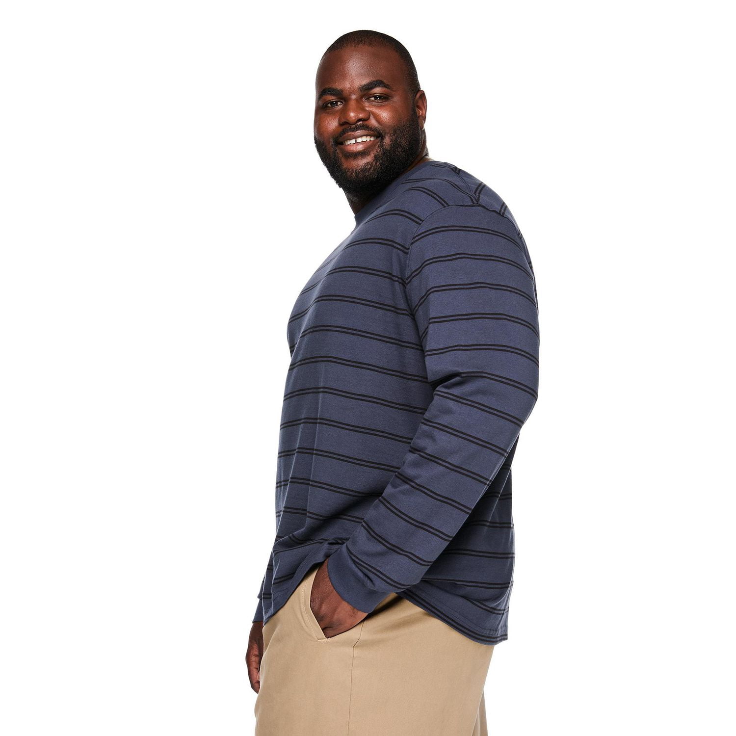 George Big Men's Heavyweight Jersey Long-Sleeve T-Shirt