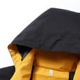 thumbnail image 3 of RXIRUCGD Manteau Veste Mode Ajustée à Capuche à Cordon avec Coutures pour Homme, Noir, Taille : 4TG, 3 of 5