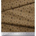 thumbnail image 3 of Soimoi Rayon Fabric Snowflake Artistic Printed Fabric 1 Yard 42 Inch Wide, 3 of 3
