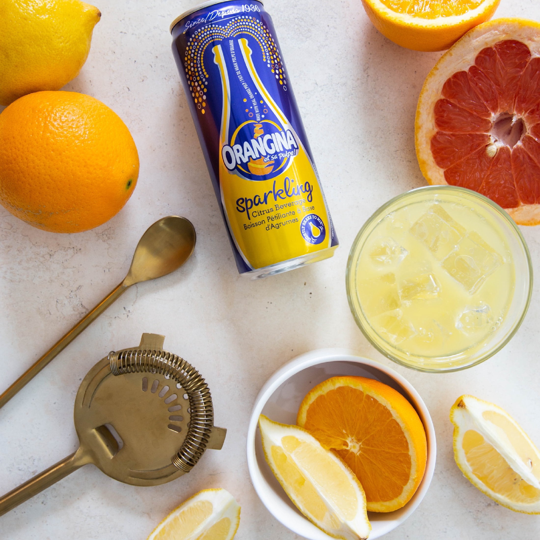 Orangina Originale Boisson pétillante aux agrumes 330ml / 6pk mince peut