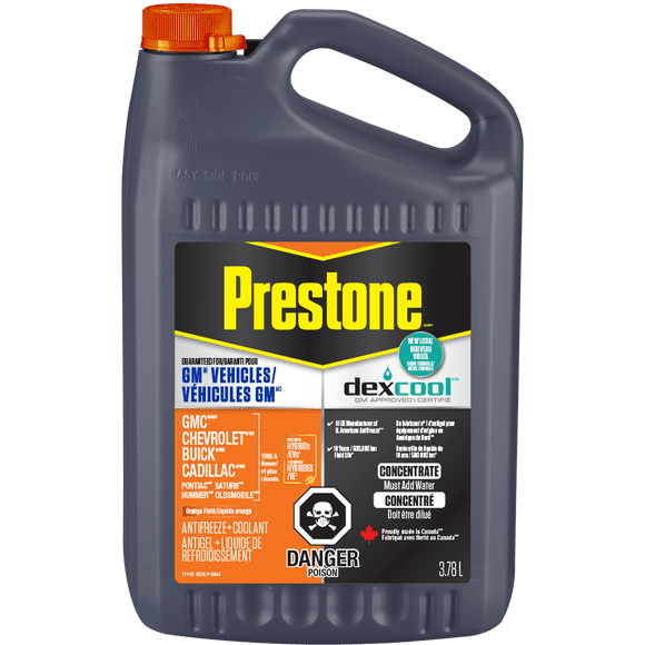 Prestone Dexcool Antigel + Liquide de Refroidissement Concentre 3.78L