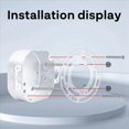 thumbnail image 3 of 4 Pack Light Fixture Mounting Brackets, Ceiling Light Mounting Plate, Wall Light Mount Blocks with Screw and Nuts, 3 of 6