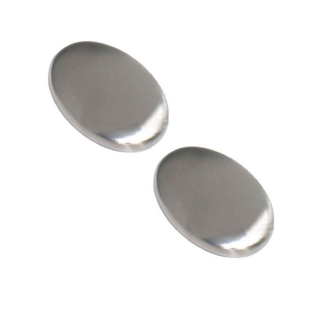 Oleegame 2PC Trashcans For Bedroom Stainless Soap Kitchen Bar Odor Remover Garlic Deodorize Gadget Tools Silver