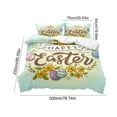 thumbnail image 3 of FcBaudy Easter Festal 3 Piece Bedding Set Cartoons Rabbits And Egg Graphic Patterns 2 Pillowcases And 1 Duvet Cover Good Quality Soft Fabric Home Decor Accents c loth quilt cover, 3 of 6