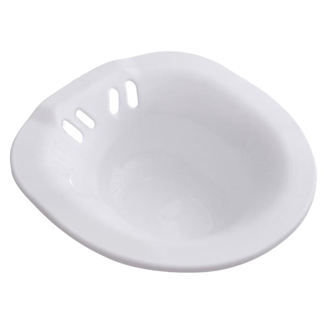 MLINS 1pc Plastic Sitz Bath Toilet Seat Sitting Basin Postpartum Care Wash Basin