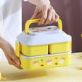thumbnail image 4 of Up to 50% off ! TopLLC Double-layer Compartmented Lunch Box Student Insulated Lunch Box Microwave Portable Portable Compartmented Lunch Box on Clearance, 4 of 6