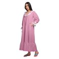 thumbnail image 2 of Moomaya Robe de Nuit Maxi à Manches Longues Imprimée Boutonnée en Coton, 2 of 5