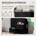 thumbnail image 4 of EDX Commode à 8 Tiroirs pour Chambre, Tour d'Organisation de Rangement en Tissu, Armoire, Noir, 4 of 8