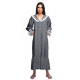 thumbnail image 3 of Moomaya Printed Nightdress For Ladies Cotton Ruffled Border Nursing Nightwear, 3 of 5