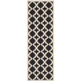 thumbnail image 1 of Safavieh Courtyard Black Indoor Outdoor Rug - Runner 2'3" x 12', 1 of 5
