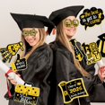 thumbnail image 4 of pdqouc 2026 Graduation Photo Booth Props, Black Gold Graduation Photo Prop Frame & Grad Photo Booth Props, Funny Grad Party Selfie Props, Selfie Photo Frame for High School and College Grad, 4 of 8