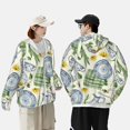 thumbnail image 4 of Balery Veste à Capuche Vintage UPF 50+ Protection Solaire Légère à Manches Longues pour Femmes Hommes avec Poche Randonnée Extérieur-TTG, 4 of 7