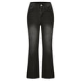 thumbnail image 3 of jovati Spring and Summer New Solid Button Zipper Straight Denim Fashion Casual Jeans Pants, 3 of 7