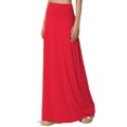 thumbnail image 1 of TheMogan Jupe Longue Maxi Décontractée en Jersey Drapé Taille Pliable pour Femmes, P-3X, 1 of 7
