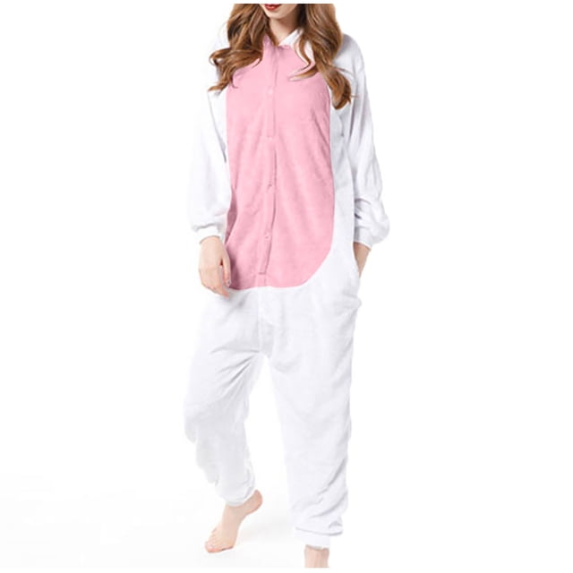 Combinaisons pour Femmes Hiver Grenouillère Adulte Costume Peluche Combinaison une Pièce Pyjama Confortable pour Femmes Combinaison d'Hiver pour Femmes 2023 en Liquidation