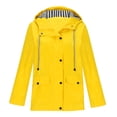 thumbnail image 1 of AherBiu Manteau de Pluie pour Femme avec Capuchon, Coupe-Vent Léger Ajustable, Imperméable, Randonnée, Voyage, Vêtement d'Extérieur, 1 of 4