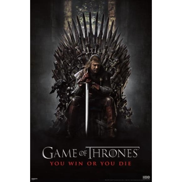 Pyramid America Game of Thrones You Win or You Die Iron Throne Ned Stark TV Cool Wall Decor Art Print Affiche 24x36