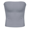 thumbnail image 5 of Weiqiqre Spring+Tops+for+Women Strapless Crop Tops Basic Backless Sleeveless Bandeau Going Out Cute 2025 Summer Clothes, 5 of 5