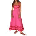 thumbnail image 1 of Dvkptbk Women's 2024 Robes d'Été Sans Manches à Encolure Dégagée, à Étages, Fluides, Plage, Vacances, Fête, Longue Robe Débardeur Maxi, 1 of 5