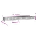 thumbnail image 4 of vidaXL 5-Panel Rabbit Cage 541x109x54 cm Galvanised Iron, 4 of 4
