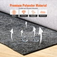 thumbnail image 4 of VEVOR Rug Pad Gripper 9' x 12' Protective Carpet Pad 0.47" Thick for All Floors, 4 of 9