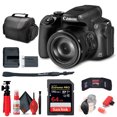 thumbnail image 1 of Canon PowerShot SX70 HS Digital Camera (3071C001), 64GB Card, Card Reader, Soft Bag, Flex Tripod, Hand Strap, Memory Card Holder, Cleaning Kit (International Model), 1 of 5