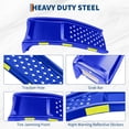 thumbnail image 3 of Edtara Heavy Duty Car Ramps Set, 8000 lbs Capacity, Two Steel Auto Ramps with Reflective Strips, 35"x13"x9", for Safe Vehicle Maintenance and Repairs, 3 of 7