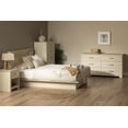 thumbnail image 3 of South Shore Fusion 1-Drawer Nightstand - End Table with Storage for Adult, in Bleached Oak, 3 of 12