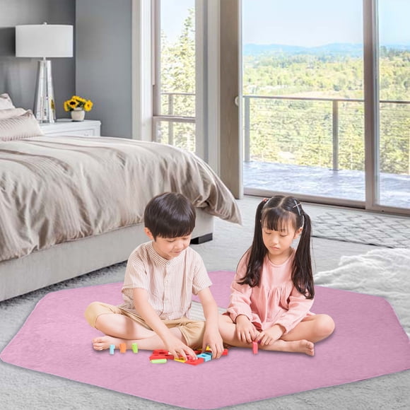 Boovnll Rugs for Bedroom, Velvet Carpet for Princess Hexagonal Tent Floor Mat Comfortable Soft Nursery, Bedroom, Home Decor, Area Rug, Bedroom Rug, Area Rug, Rugs