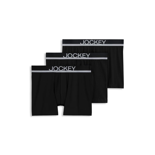 Jockey Boxeur-Brief pour Hommes True Style 4 Po - Lot de 3
