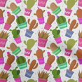 thumbnail image 1 of oneOone Tissu Polyester Lycra Brun Rouille Cactus Matériel de Couture Tissu Imprimé au Mètre 56 Pouces de Large, 1 of 5