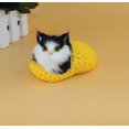 thumbnail image 1 of Sleeping Cat Toy Small Cat Stuffed Animal Plush Toy Kitten(Cat in Random Color)Yellow, 1 of 7
