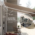 thumbnail image 4 of Outsunny 13' x 8' Manual Retractable Patio Awning Sun Shade, 4 of 10