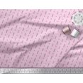 thumbnail image 3 of Soimoi Viscose Chiffon Fabric Curve Diamond & Clock Tower Architectural Decor Fabric Printed Yard 42 Inch Wide, 3 of 3