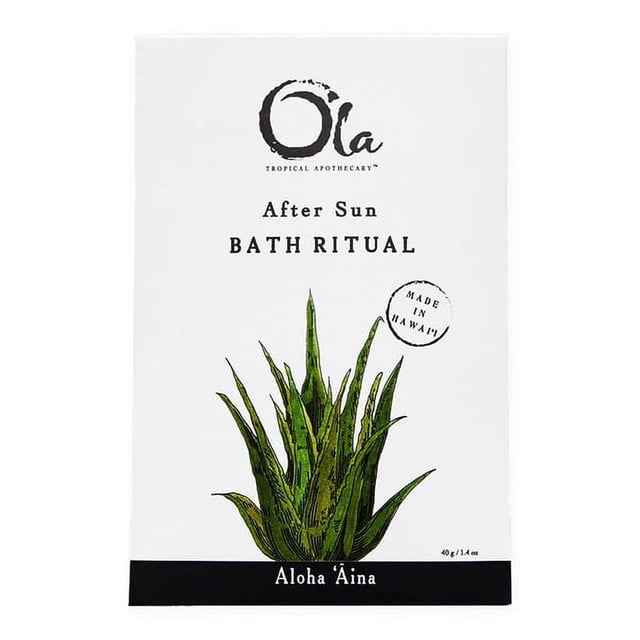 Ola Tropical Apothecary Non Parfumé après-Soleil Hawaiian Sea Salt Bath Rituals - 1.4 oz