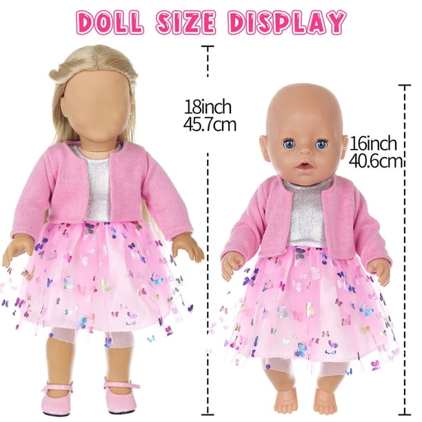 Tenue de poupée facile à enfiler : Robe princesse Heless bleu 35-45 cm Tenue de poupée facile à enfiler : Robe princesse Heless bleu 35-45 cm