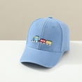 thumbnail image 2 of MIASHUI Kids Baseball Cap Cute Embroidery Adjustable Vintage Washed Hat for Boys Girls,Blue,2-8 Years, 2 of 4