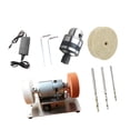 thumbnail image 1 of jinwen Mini Bench Grinder Bench Grinding Tool DIY Supplies Multifunction Sturdy Benchtop Sander Polisher for Tabletop Edge Polishing D, 1 of 8