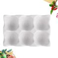 thumbnail image 2 of 6 Grids Egg Holder Ceramic Anti-Slip Egg Box Refrigerator Shockproof Egg Storage Box (White), 2 of 8