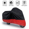 thumbnail image 1 of REGALWOVEN L 190T Rain Dust Motorcycle Cover Black+Red Outdoor Waterproof 86', 1 of 7