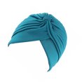 thumbnail image 4 of destyer Women's Pleated Pre Tied Head Cover Up Knit Bonnet Sun Turban Cap, 4 of 7