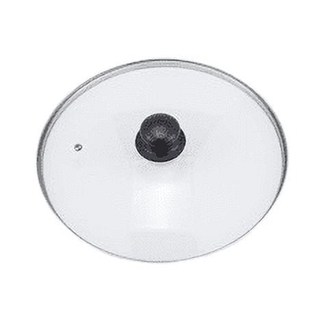 Birdeem Universal Glass Lid with Sturdy Handle for Frying Pan Tempered Glass Lid Transparent and Thickened