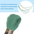 thumbnail image 4 of Unique Bargains Fil à Broder Vert Mer, 8 m, 12 Écheveaux, 4 of 6