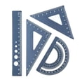 thumbnail image 1 of Liquidation! Ensemble de Règle pour Étudiant Règle Créative Papeterie Alliage d'Aluminium 4 Règle Multifonctionnelle Ensemble de Papeterie Règle en Métal Quatre Règle Règle Triangulaire Rapporteur Lettre en Alliage d'Aluminium Multicolore, 1 of 2