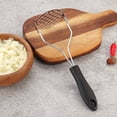 thumbnail image 3 of TIMIFIS Kitchen Gadgets Stainless Steel Potato Mashers Garlic Mud Pressure Puree Tool, 3 of 7