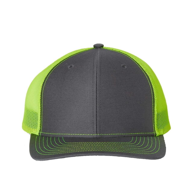 Casquette Trucker Snapback Ajustable, Ajustable, Jaune Charbon Néon