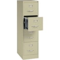thumbnail image 4 of Scranton and Co 22" Deep 4 Drawer Letter File Cabinet in Putty, Fully Assembled, 4 of 14